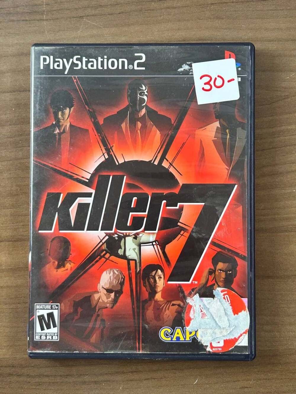 Killer7 Sony PlayStation 2 PS2 2005 Video Game Disc Case & Manual Capcom